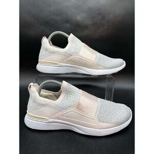 APL Techloom Bliss Sneakers Shoes Metallic Silver Pink Womens Size 9.5 0819XC